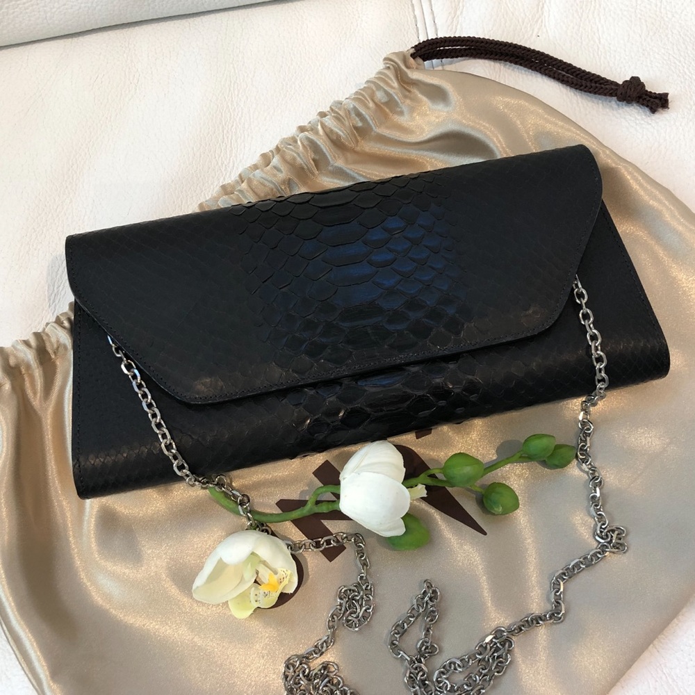 🔹NEW Black Leather Clutch